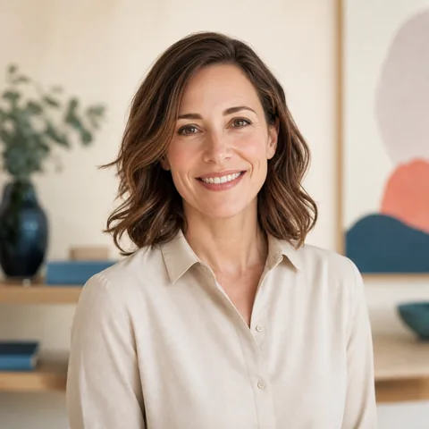 Retrato de la Dra. Elena Cross, integrante ficticia de ejemplo del equipo