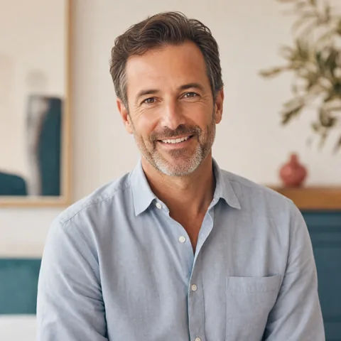 Retrato del Dr. Marcus Whitfield, integrante ficticio de ejemplo del equipo